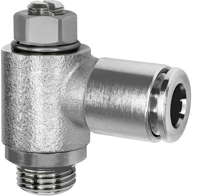 Riegler Vanne d'étranglement, double face, G 3/8, raccord rapide 10 (344.038-10-D)