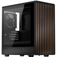 Helio, Tower-Gehäuse schwarz/holz, Tempered Glass