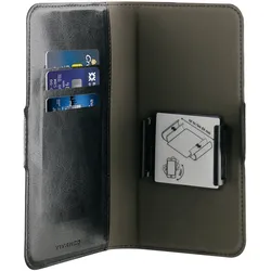 Geldbörsenhülle für Universal  Universal Book Case (Schwarz)