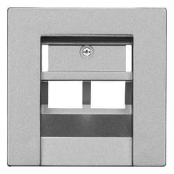Opus 2fach Einsatz ISDN, Anschlussdose Opus 55 Aluminium, Silber 512.452.43 1 St.