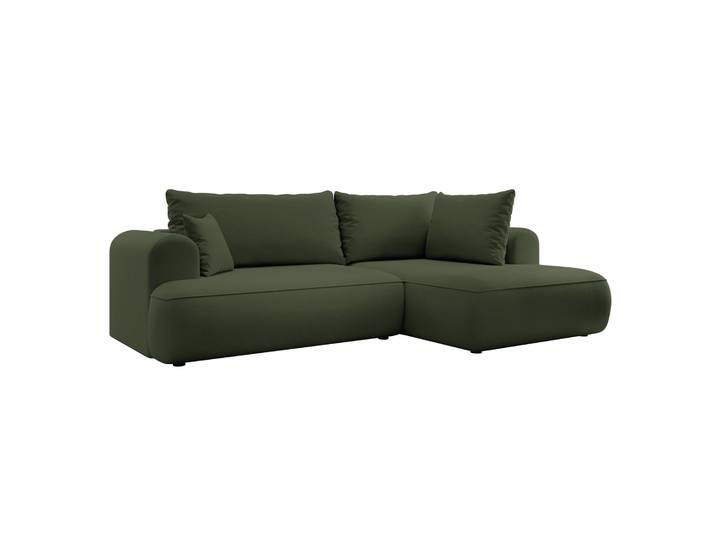 Ecksofa mit Schlaffunktion Ovo, L-förmig, mit Armlehne und