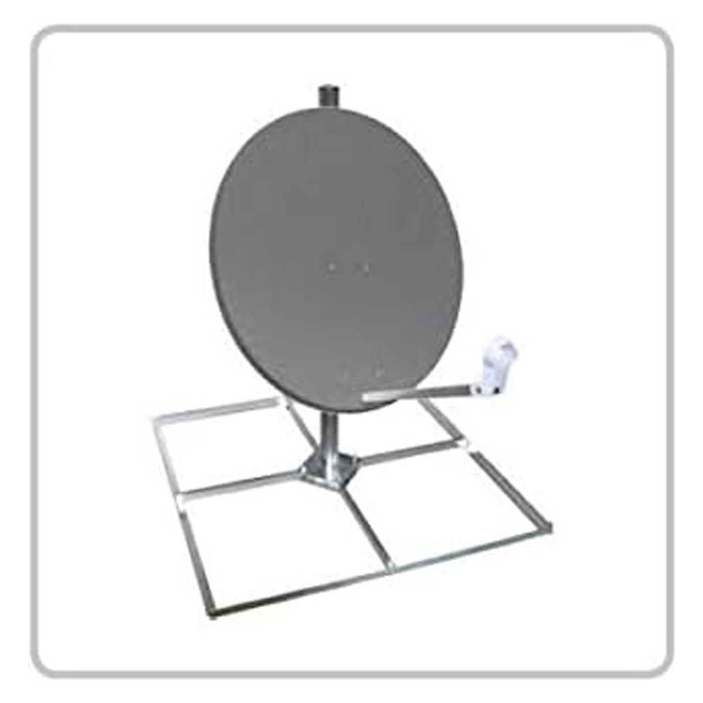 Megasat 110098 Balkonständer Mast 1m Betonplatte 4x50 (110098)
