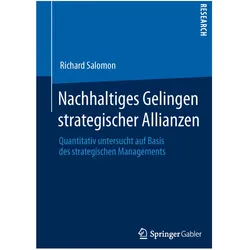 Nachhaltiges Gelingen strategischer Allianzen, Fachbücher von Richard Salomon