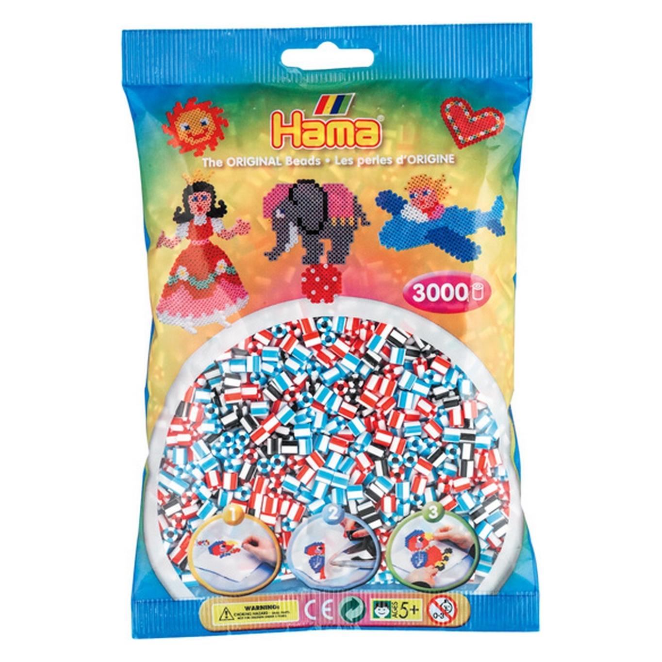 Hama Perlen Strijkkralenmix - Gestreept (201-91), 3000st. (201-91)