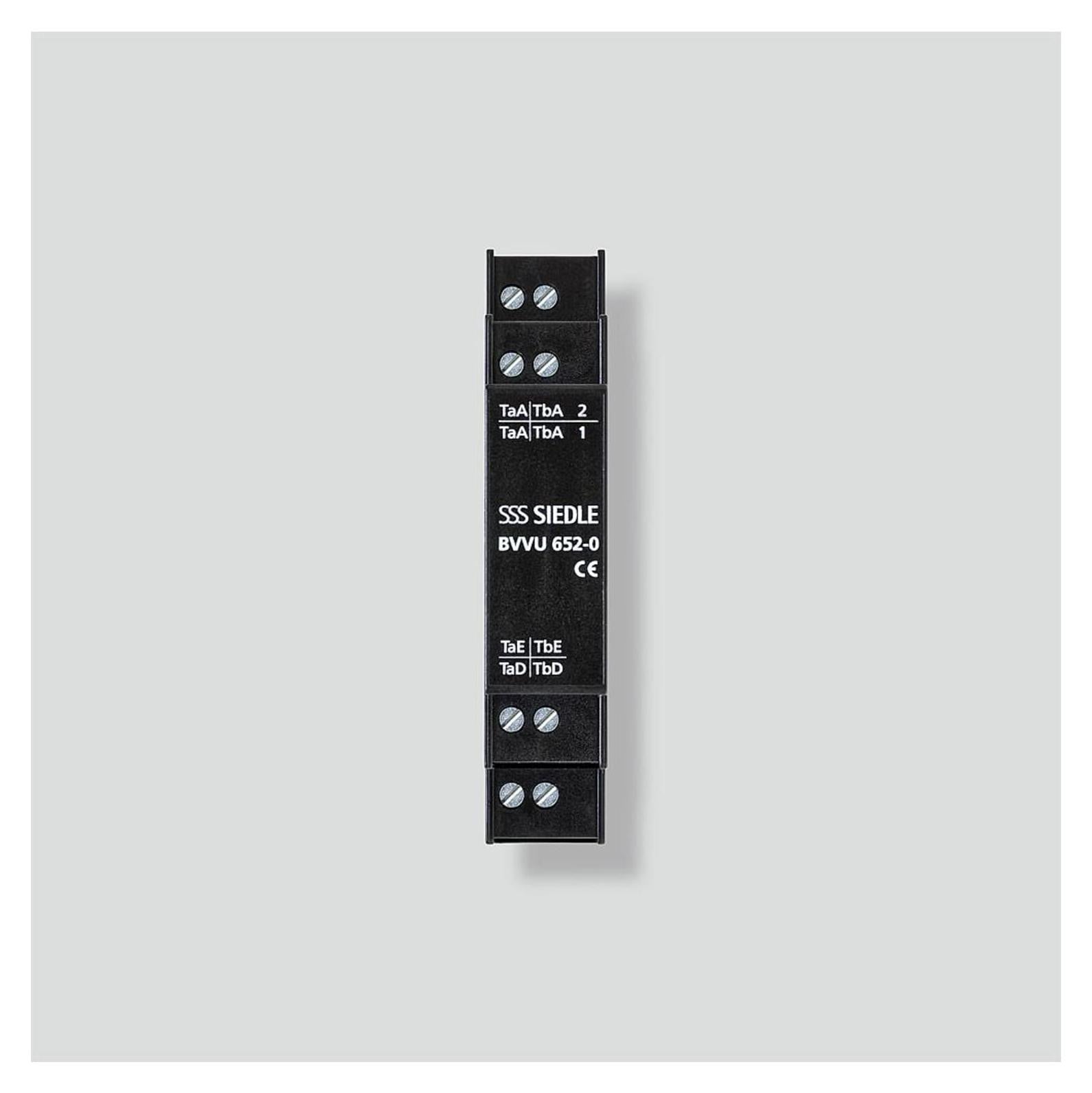 SIEDLE BVVU 652-0 asymmetrische bus-video-verdeelunit voor montage op din-rail