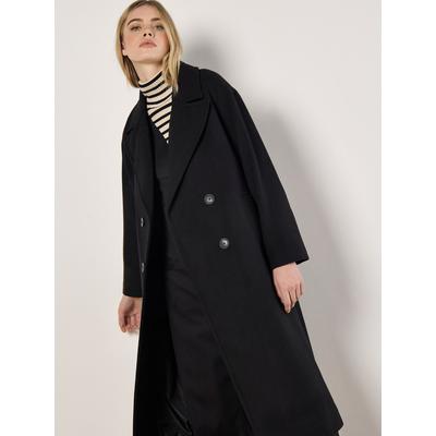 Wolljacke APRICOT "mit Reverskragen", Damen, Gr. M (38), schwarz, Modisch, Jacken, im Relaxed Fit