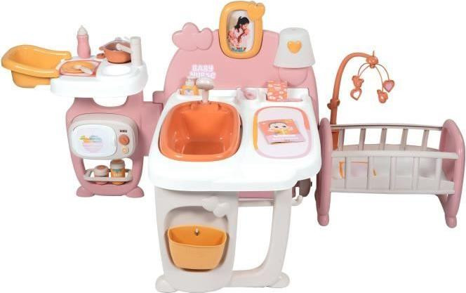 Smoby Baby Nurse opvouwbaar groot poppenhuis met 19 accessoires voor kinderen vanaf 3 jaar
