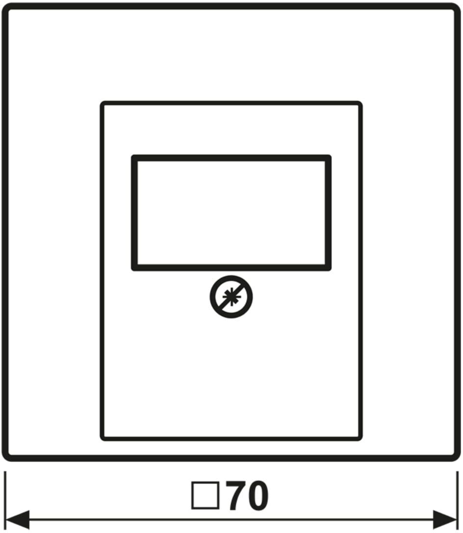 Jung Abdeckung alu für TAE-Dose AL 2969 T (AL2969T)