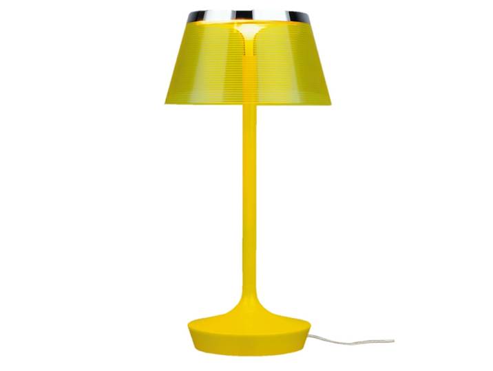 Lampe design en métal jaune