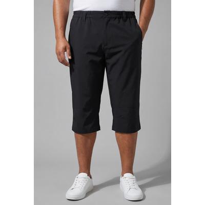 Funktionsshorts MAN'S WORLD PLUS "Große Größen", Herren, Gr. XXL, N-Gr, schwarz, Web, Obermaterial: 90% Polyester, 10% Elasthan, unifarben, regular fit kniebedeckend, Hosen, Dehnbund, perfekter Sitz sportliche Webhose für alle Aktivitäten