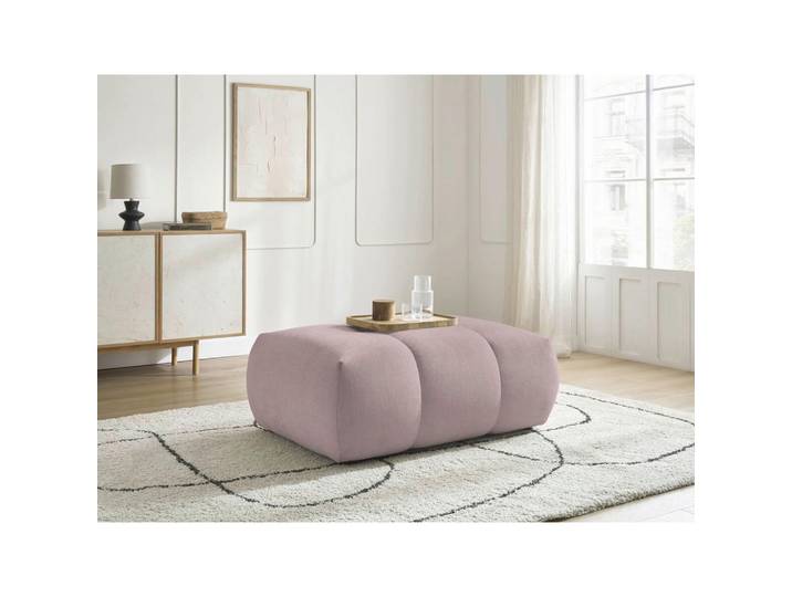 Hocker Fuji, Rosa, Kunststoff, rechteckig, 112x44x80 cm, Wohnzimmer, Hocker, Sitzhocker