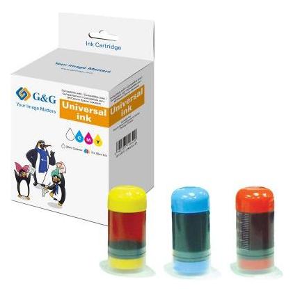 G&G Universal Inkjet Refillset 3x 30ml color (6176)