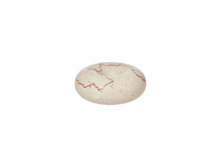 Savi kandelaar wit marmer 10cm