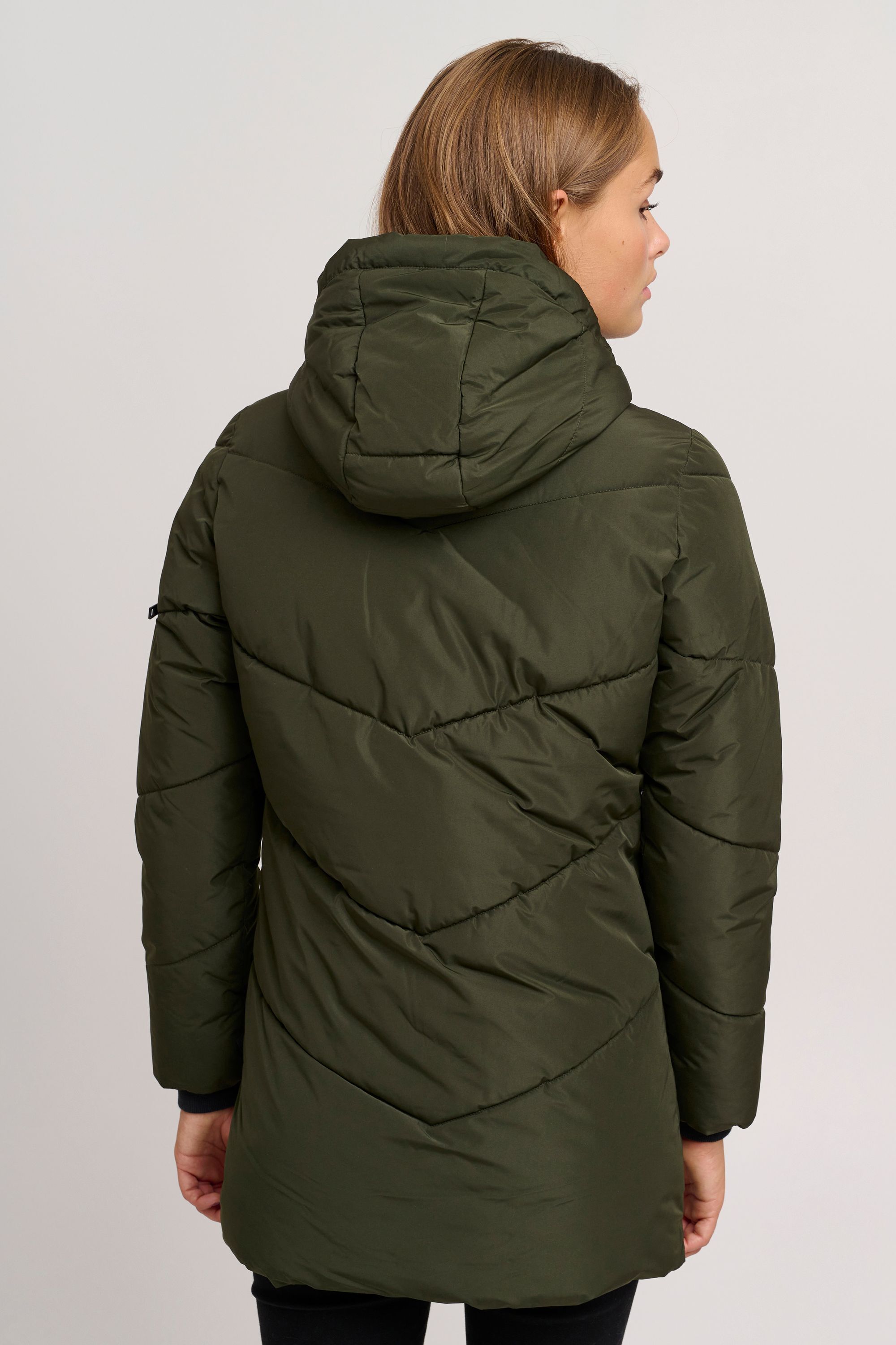 Parka OXMO "Parka OXJunchen", Damen, Gr. XL, grün (rosin), Obermaterial: 100% Polyester PES., Jacken Parka