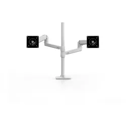 Ergotron LX Dual Monitorarm Tischhalterung für zwei Monitore bis 101,6 cm 40 Zoll weiß/grau