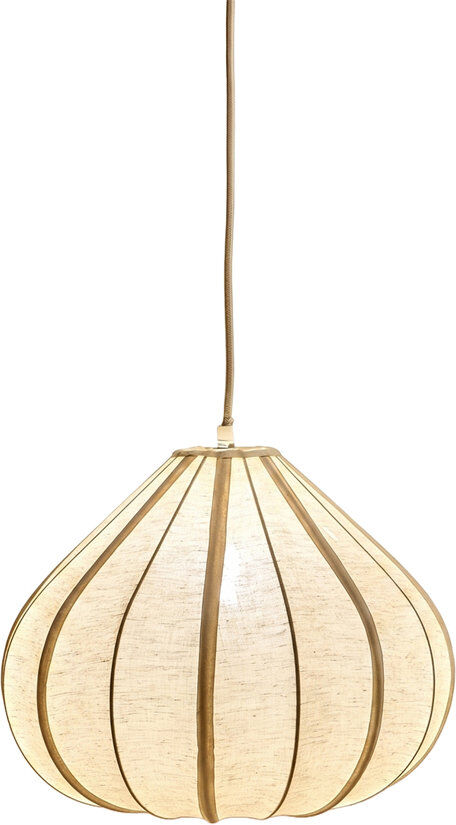 Bloomsbury Market Teardrop Fabric Pendant Light - Natural Natural 27cm H x 56cm x 56cm