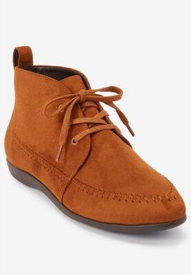 Women's The Elsa Bootie by Comfortview in Cognac (Size 8 M)