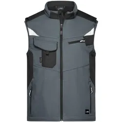 Softshellweste "JN845" - M - carbon/black