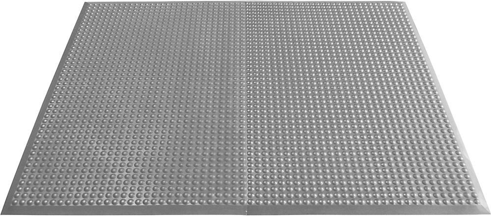 Anti-Ermüdungsmatte Yoga Ergo Fire, Rundnoppen, LxB 1250 x 950 mm, grau Miltex