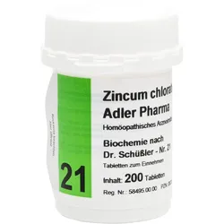 Biochemie Adler 21 Zincum Chloratum D12 Adler Phar 200 ST