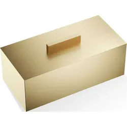 Corner Badezimmerbehälter 25 cm gold matt mit Deckel