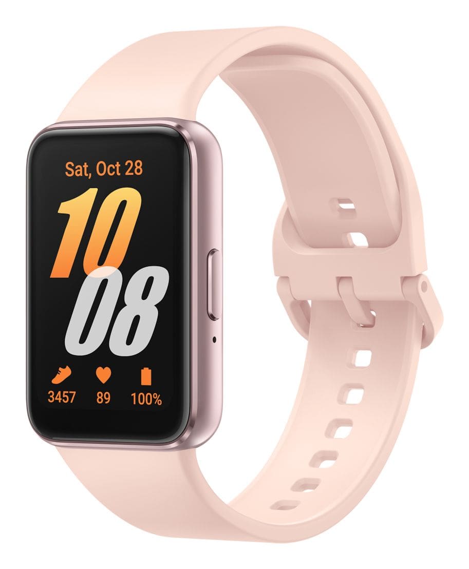 Samsung 40 mm Smartwatch Rechteckig IP68 312 h Galaxy Fit3 (Rosa-Goldfarben) SM-R390NIDAEUB