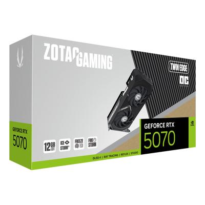 ZOTAC Grafikkarte "GAMING GeForce RTX 5070 Twin Edge OC", schwarz (ohne farbbezeichnung), Grafikkarten