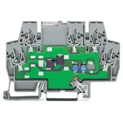 Wago 792-802 Überspannungsschutzmodul für Signaltechnik,Nennspannung DC 24 V,für 2 Signalpfade mit gemeinsamer Ableitung 792802