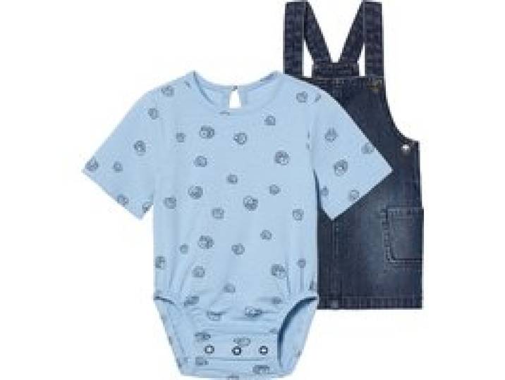 LUPILU® Ensemble bébé (bleu foncé/bleu clair)