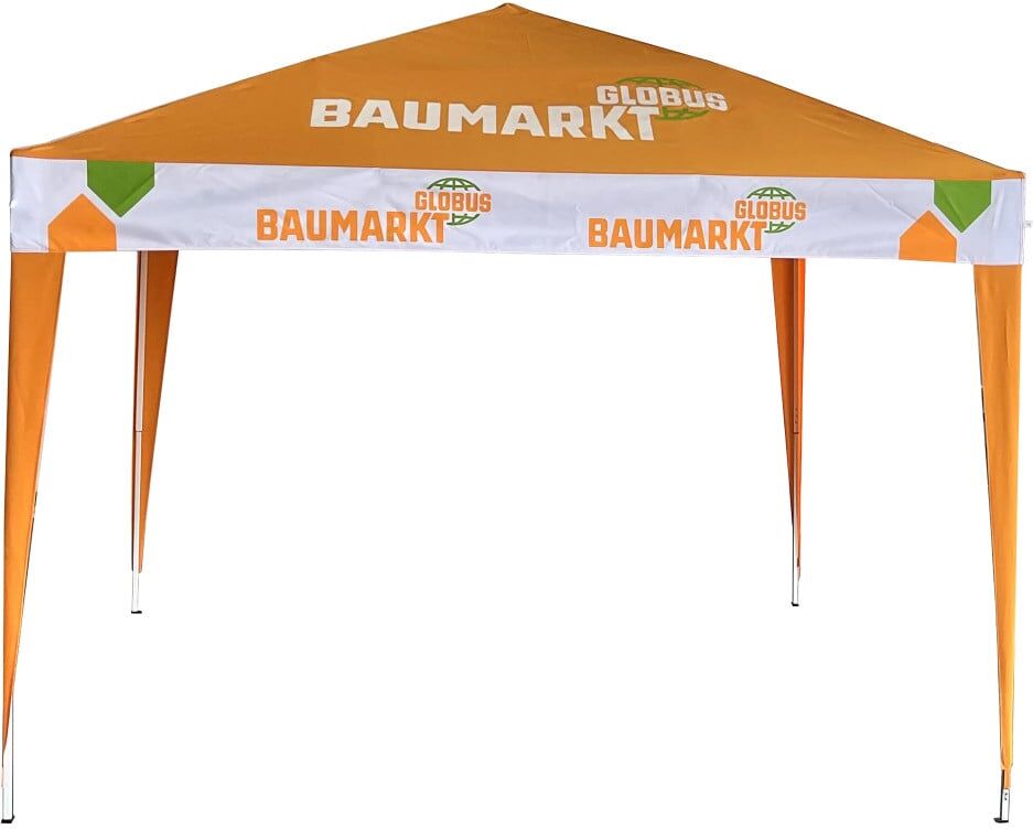 TrendLine Faltpavillon Globus Baumarkt orange 300 x 300 cm inkl. Tragetasche