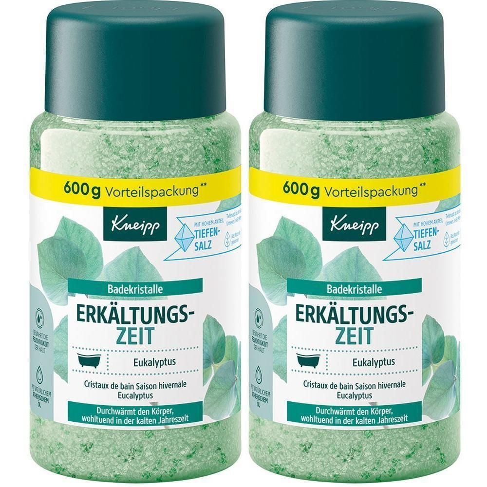 Kneipp Badekristalle Erkältungszeit Eukalyptus x2 2x600 g Salz