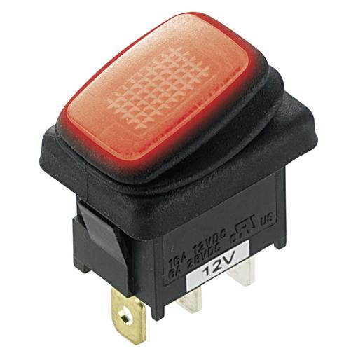 Tru Components 1587935 Wippschalter TC-R13-66B8 12 V/DC 16 A 1 x Aus/Ein rasten (1587935)
