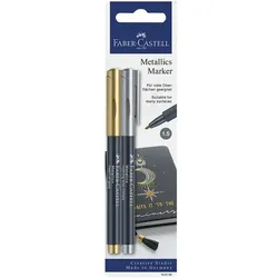 Faber-Castell 2er-Pack Metallic Marker »heart of gold / nothing else metals« gold