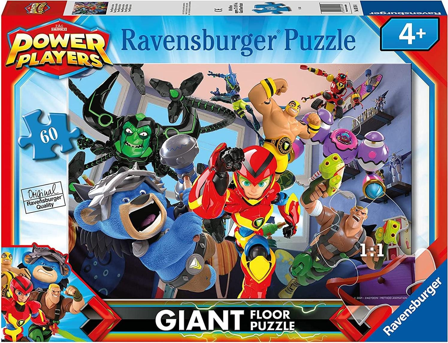 Ravensburger Power Players vloerpuzzel met 60 stukjes