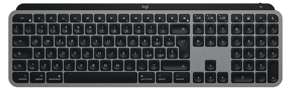 Logitech MX Keys S voor Mac draadloos Bluetooth QWERTY grijs