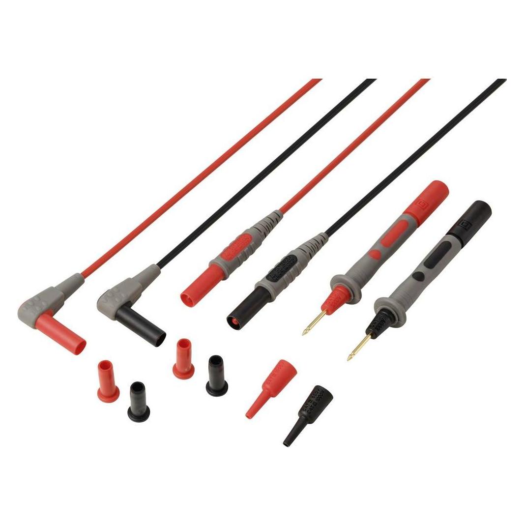 Voltcraft MSL-820 Messleitung 4 mm-Stecker Prüfspitze 1.2 m Rot, Schwarz 1 Paar (VC-17312685)