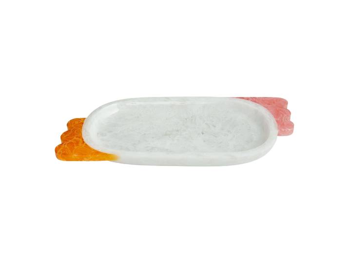 Jonathan Adler - Plateau Mustique - Blanc - Acrylique - Designer Jonathan Adler
