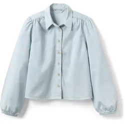 Tchibo - Kinder-Jeansbluse - Mädchen - Gr. 122/128 - dunkelblau