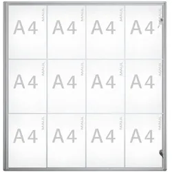 MAUL Schaukasten für den Innenbereich »Maulextraslim 6821208« transparent, 93x95.1x3.1 cm