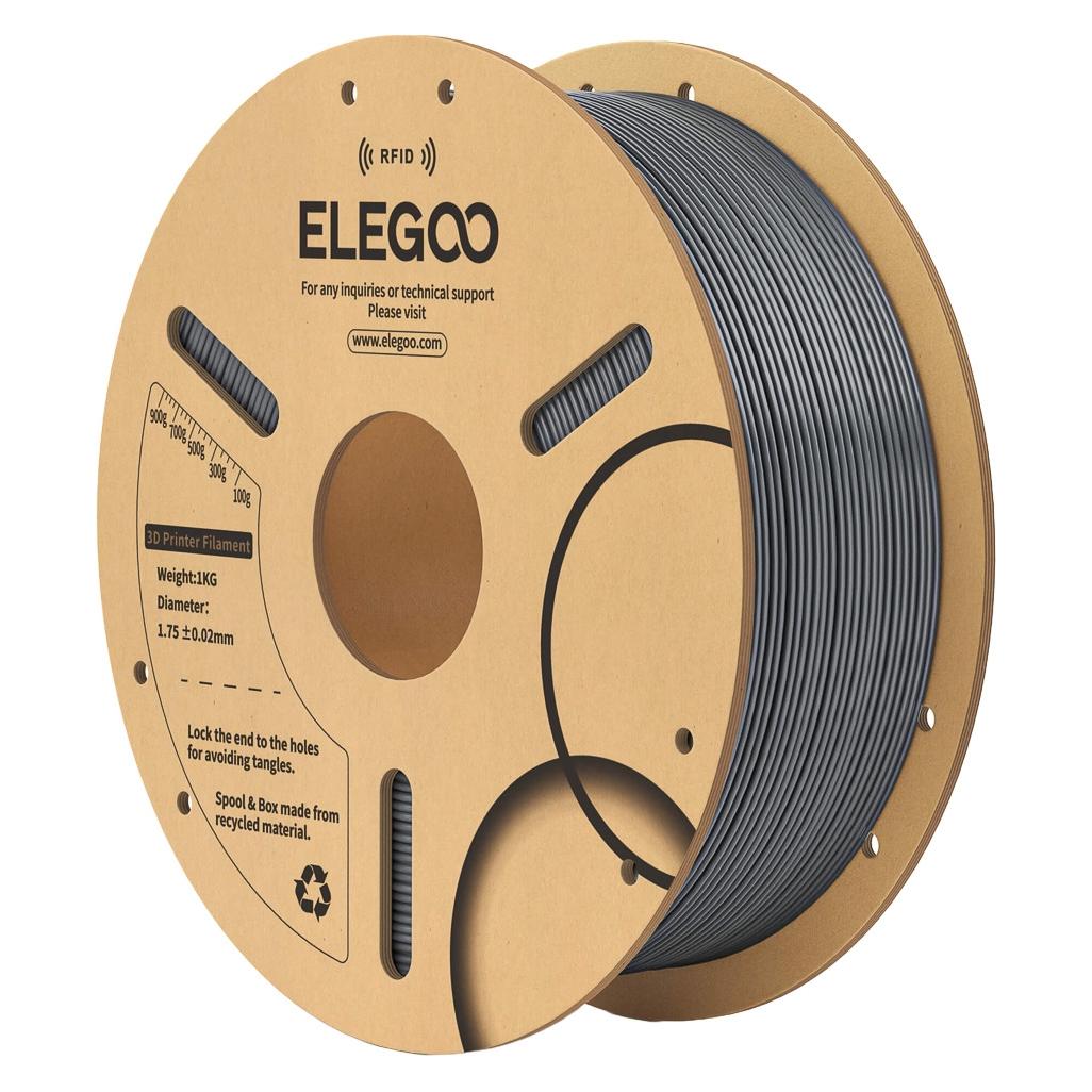 Elegoo PLA-Filament 1,75 mm, 1 kg - RFID - Space Grey (PLA, 1000 g, 1.75 mm) (50.203.0824)
