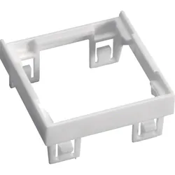 Hager GBVDMR45 Adapterrahmen 45x45mm aus Polyamid weiß für 1 Montageplatte Datentechnik
