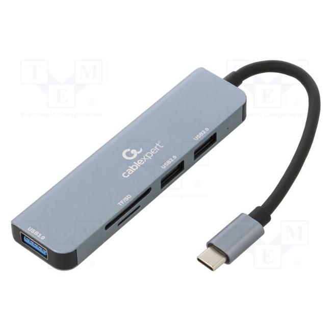 Gembird USB Type-C 3-port USB hub (USB-C, 3 Ports) (UHB-CM-CRU3P1U2P2-01)