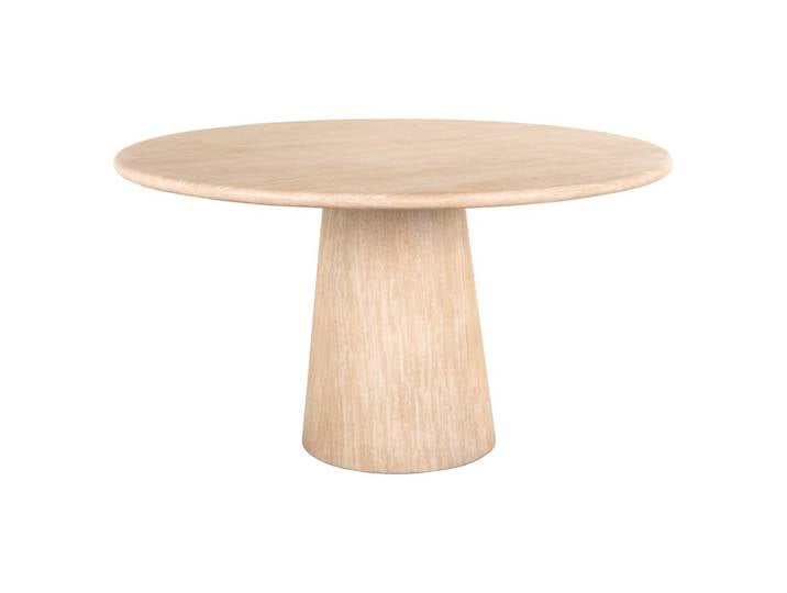 Esstisch Fictus Ø140 cm Faux Travertin beige – Richmond Interiors