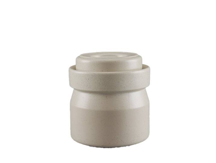 Pfeiffer-Gerhards Keramikmanufatur Fermentationsglas Fermentiertopf aus Steinzeug 3,0 Liter, (Fermentiertopf, Keramikdeckel, Steine zum Beschweren), Handgefertigt in Deutschland