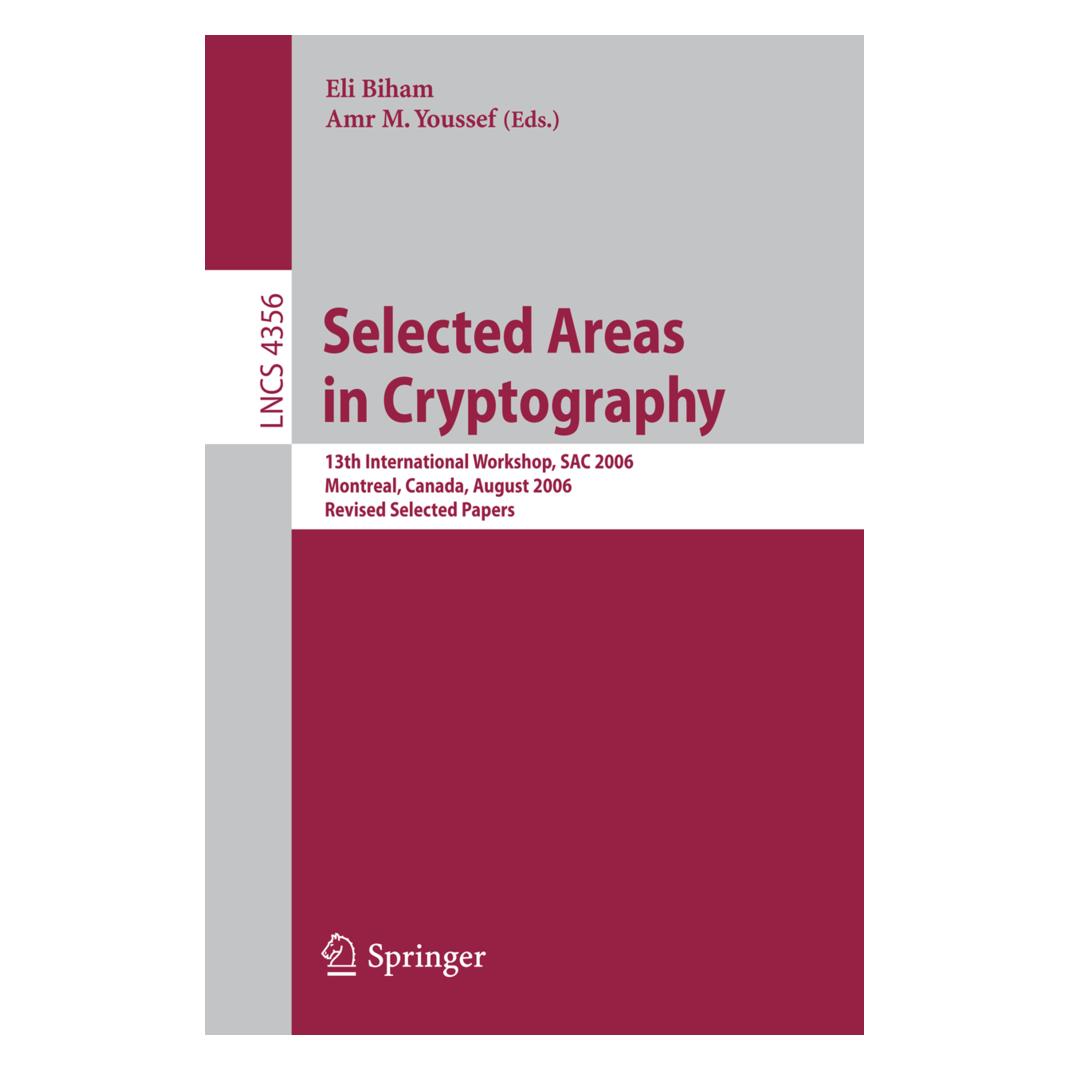 Springer Selected Areas in Cryptography (Englisch, Softcover, Amr M. Youssef, Eli Biham) (55199069)