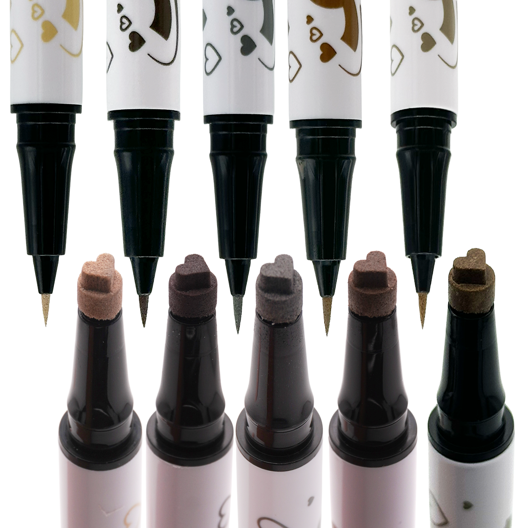 Heart Neutral Bundle - Stamp & Eyeliner Pen - Glisten Cosmetics
