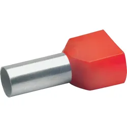 KLAUKE 87614 - Zwillings-Aderendhülse 2x 10,0 mm2, rot
