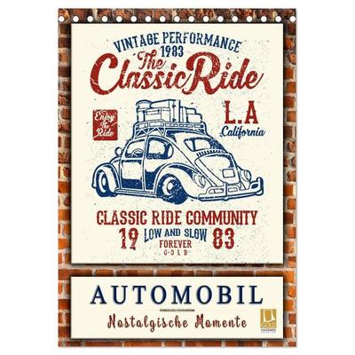 Automobil - nostalgische Momente (Tischkalender 2027 DIN A5 hoch), CALVENDO Monatskalender
