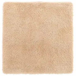 vidaXL Teppich Shaggy Hochflor NAVARRA Beige 120x120 cm Polyester