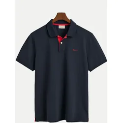 Piqué Poloshirt Blau S
